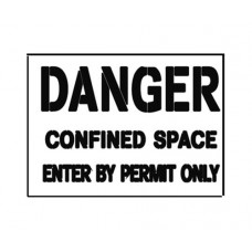 20 Inch DANGER CONFINED SPACE Stencil