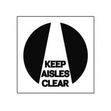 20 Inch KEEP AISLES CLEAR Stencil