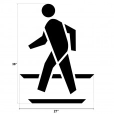 Federal Pedestrian Symbol (1/16 thick, 48 inches)