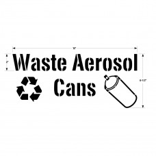 Waste Aerosol Disposal Stencil